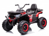 ATV electric 4x4 Kinderauto SuperOffroad 140W 12V, RC, music player, recomandat 3-9 ani, culoare Rosie