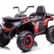 ATV electric 4x4 Kinderauto SuperOffroad 140W 12V, RC, music player, recomandat 3-9 ani, culoare Rosie