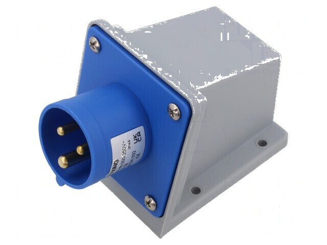 Conector alimentare AC soclu tată 16A IEC 60309 IP44 3 pini