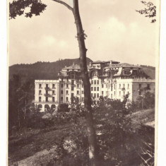 1308 - GOVORA, Valcea, Palace Hotel - old postcard, real Photo - used - 1935