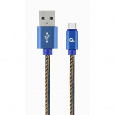 CABLU alimentare si date GEMBIRD USB 2.0 (T) la USB 2.0 Type-C (T) 1m premium CC-USB2J-AMCM-1M-BL