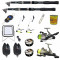 Set complet de pescuit sportiv cu lanseta Wind Blade de 3 m, mulinete Cobra, 2 senzori, guta, cantar electronic accesorii