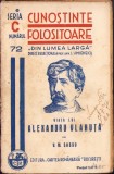 C4246N Viața lui Alexandru Vlahuță de V M Sassu, 1938