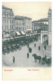 4371 - BUCURESTI, Market, Romania - old postcard - used - 1911, Circulata, Printata