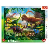 PUZZLE 25 PLANSA DINOZAURI SuperHeroes ToysZone, Trefl