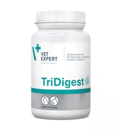 Tridigest 40 comprimate pentru caini si pisici - Supliment digestiv complex pentru stomac, ficat si pancreas