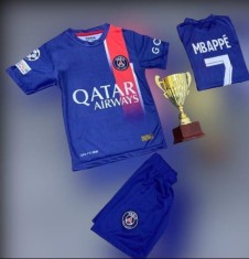 ECHIPAMENTE COMPLETE FOTBAL COPII 5/7 ANI, MBAPPE--PSG,MODEL NOU foto