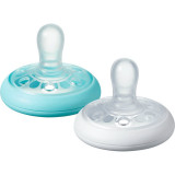 Tommee Tippee Closer To Nature Breast-like 6-18 m suzetă Natural 2 buc