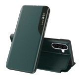 Husa tip carte pentru samsung galaxy a36 5g - stand view - piele eco, dark green