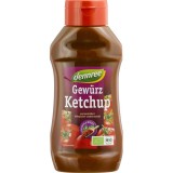 Ketchup Dennree cu condimente bio, din rosii coapte la soare, vegan, 500ml