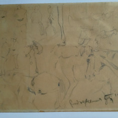 Schita desen de Rudolf Schweitzer Cumpana anul1919
