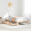 VidaXL Cadru de pat pentru copii cu sertare, 90x190 cm, lemn masiv pin