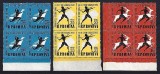 Romania 1957 -Lp 439 -Campionatele Intern. ... Atletism - bloc de 4 -MNH, Nestampilat