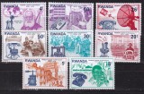 Rwanda 1976 aniv. 100 ani telefon MI 807-814 MNH w64, Nestampilat