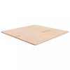 Blat masa patrat vidaXL, lemn masiv stejar netratat 90x90x1.5cm, maro, blat mobilier, masa cafea, bar, noptiera, raft