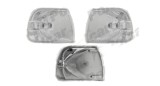 Set lampa semnalizare fata Vw Transporter /Caravelle, 09.1903, montare fata, stanga+dreapta, PY21W; transparent, argintiu; fara suport becuri;