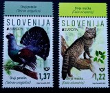 Cumpara ieftin SLOVENIA 2021 Europa Cept ,fauna pisici sălbatice ,păsări Europa Cept serie MNH
