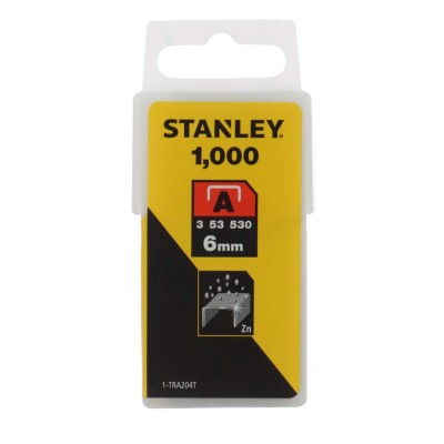 Capse tip A, Stanley TRA204T, 6 mm, set 1000 bucati foto