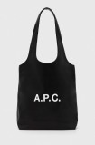 A.P.C. geanta tote ninon small culoarea negru, PUAAT.M61861