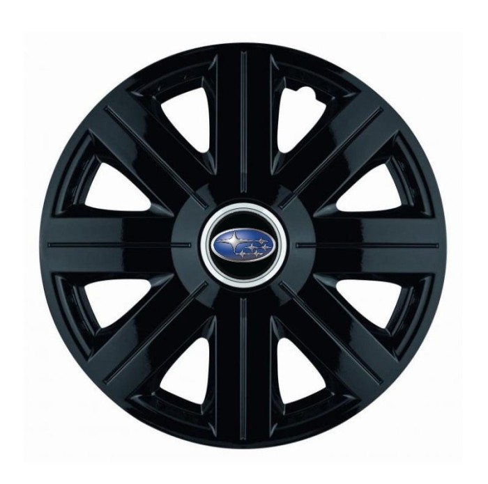 Set 4 Capace Roti, potrivite jantelor de R16, pentru Subaru, model Cosmos Negru