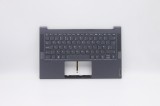 Carcasa superioara cu tastatura palmrest Laptop, Lenovo, Yoga Slim 7-14ARE05 Type 82A2, 5CB0Z32126, iluminata, layout UK