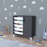 Comoda Aurland 78,5x77x30cm antracit [en.casa] HausGarden Leisure