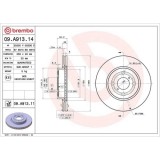 Set disc frana Toyota Yaris ( P13) 12.10-06.20, Yaris ( P9) 01.05-12.14, Yaris Box / Liftback ( P13) 10.12-06.20, Fata, 258X22mm, ventilat, BREMBO