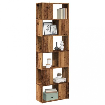 vidaXL Bibliotecă/Separator de cameră, Lemn vechi, 60x24x186 cm foto