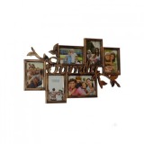 Rama foto multipla, model vintage, 6 poze, Family, 63x40 cm, Nebunici