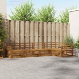 vidaXL Set de canapele de exterior 5 pcs natural Lemn Solid de Acacia 3373459