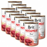 Tin Brit Pat&eacute; &amp;amp; Meat Beef 12 x 400 g