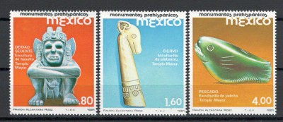 Mexic 1981 MNH - Monumente nationale prehispanice, nestampilat foto