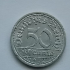 50 pfennig 1922-A Germania