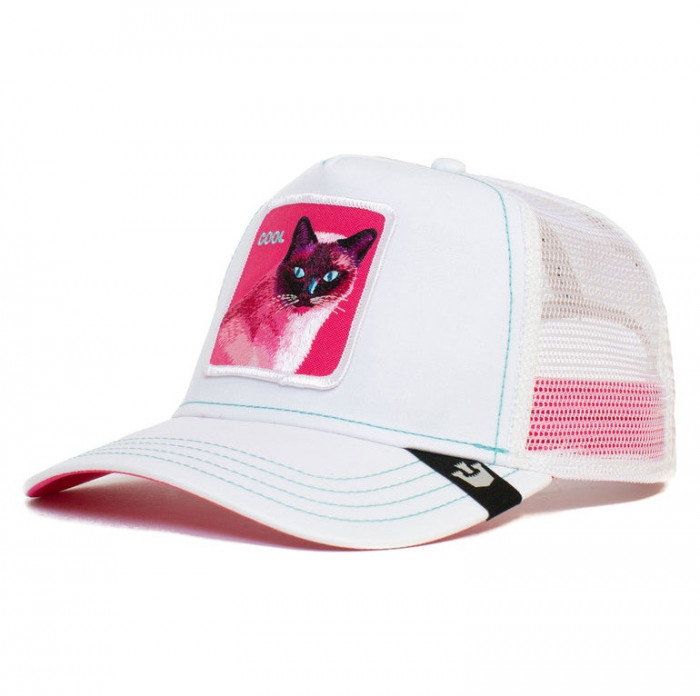 Sapca Goorin Brothers Trucker Kitty Trip Alb- Cod 775644249