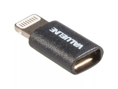 Adaptor USB Lightning tata - micro USB mama negru Valueline