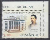 ROMANIA 2009 LP 1851 FACULTATEA DE DREPT 150 ANI SERIE MNH