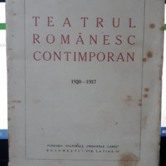 Paul I. Prodan - TEATRUL ROMANESC CONTIMPORAN 1920 1927