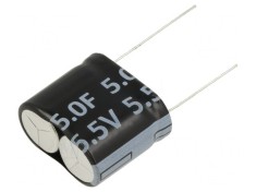 Supercondensator THT 5F 5,5V 25x21x12,5mm