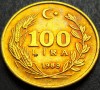 Moneda 100 LIRE - TURCIA, anul 1989 * cod 1144 B, Europa