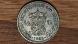Olanda - moneda de colectie - 1/2 gulden 1922 - 5g argint .720 - superba !, Europa