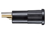 Conector Banană 4mm Negru Aurit Cu Izolație