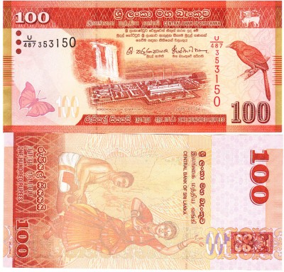 Sri Lanka 100 Rupees 07.04.2016 P-125 UNC foto