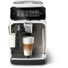Espressor automat Philips LatteGo Seria 3300 EP3343/50, 1500 W, 15 bar, 1.8 l, Recipient lapte 0.26 l, Rasnita ceramica Alb/Negru