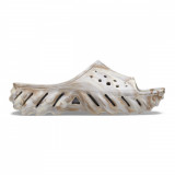 Papuci Crocs Echo Marbled Slide Bej - Bone/Multi