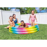 Piscina gonflabila rotunda pentru copii Rainbow, 147x33 cm, 150 L, polivinil, multicolor