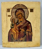Maica Domnului cu Pruncul 'TRICHEROUSA', Icoana Scoala Rusa, Secol XIX