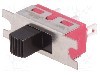 Intrerupator glisant, 2 pozitii, SPDT, ON-ON, C&amp;K - 1101M1S3ZQE2