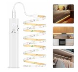 Banda LED, kit cu senzor de miscare, lungime 1 metru, 60 LED/m, alimentare baterii, Oem