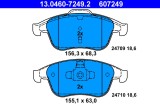 ATE 13.0460-7249.2 set placute frana,frana disc