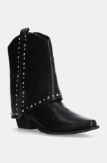 Answear Lab botine femei, culoarea negru, cu toc drept